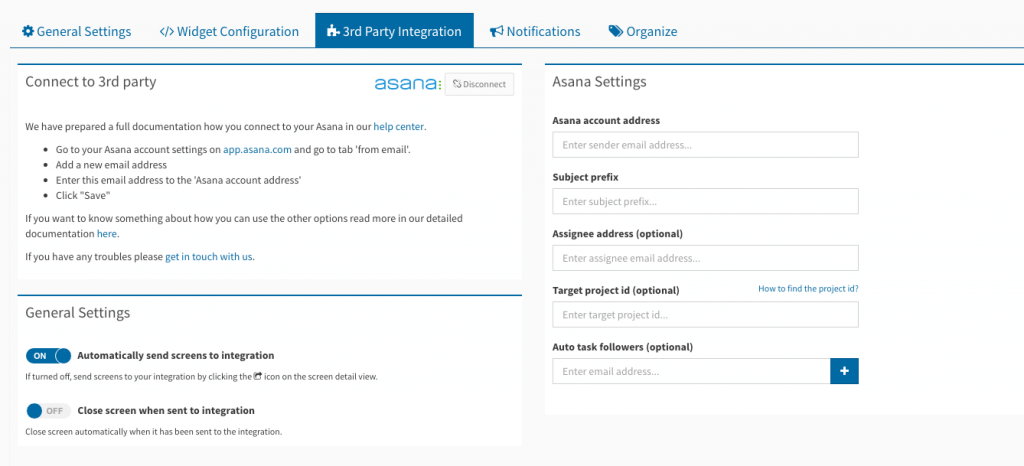 asana usersnap integration