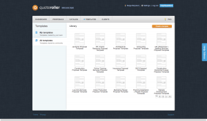 Quoteroller comes with a lot of predefined proposal templates!