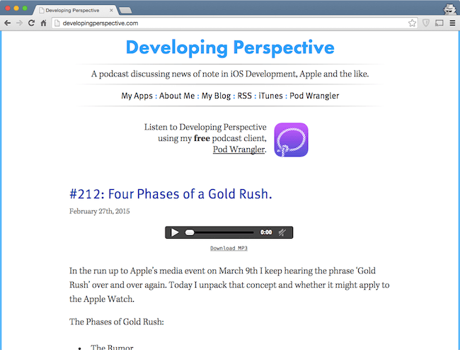 developing perspective - best web development podcast