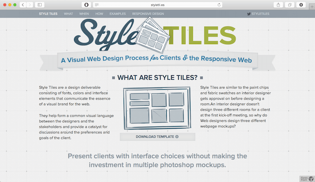 design in the browser with style guide