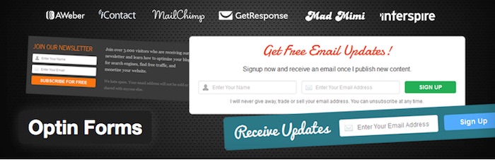 optin forms wordpress plugin for developers and designers