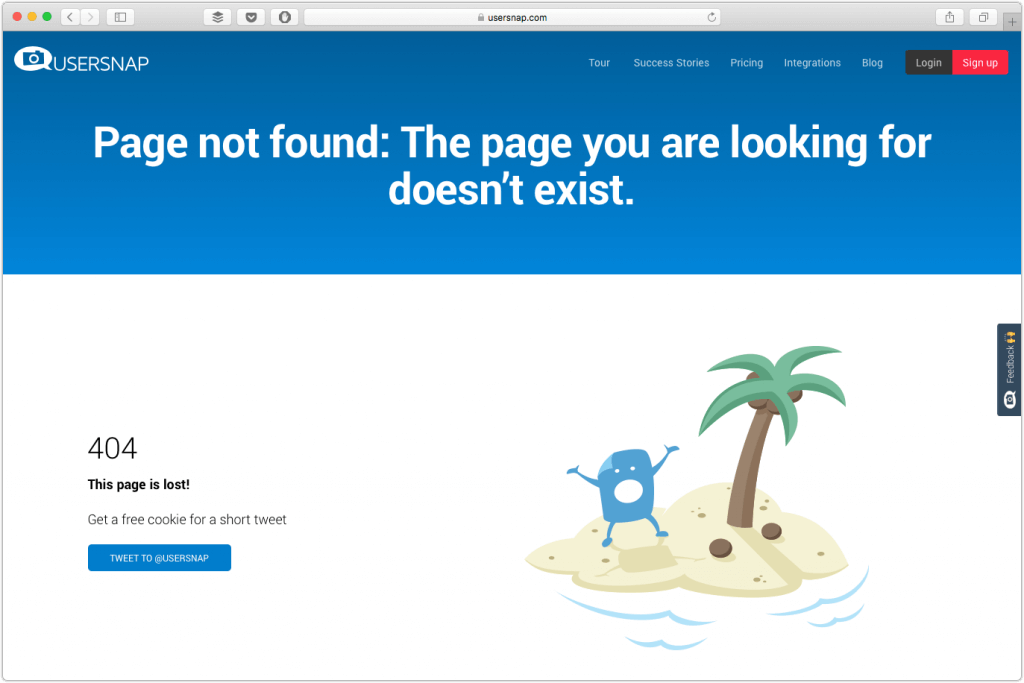 usersnap 404 page