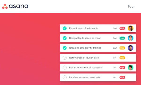 asana's positive user experience design