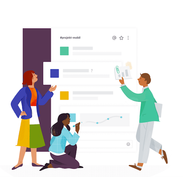 slack's user experience through illustrations