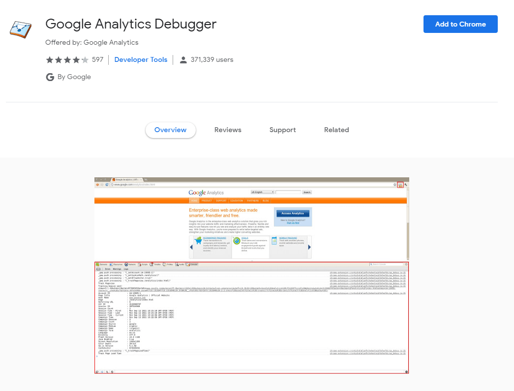 Google Analytics Debugger