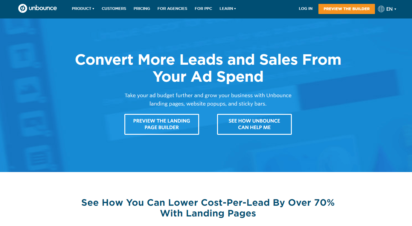 Unbounce - convert more leads