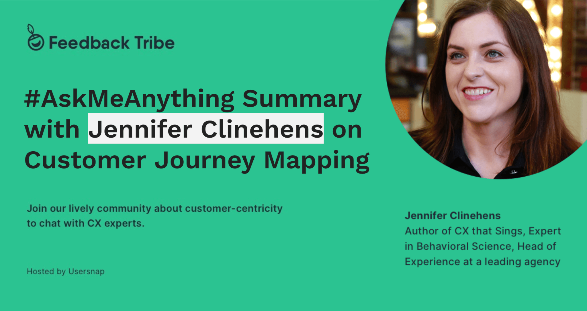 Jennifer Clinehens on Feedback Tribe #AskMeAnything