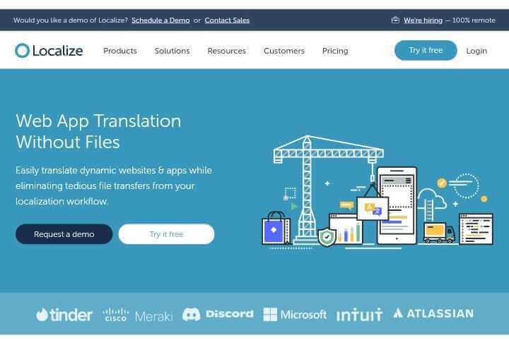 LocalizeJS web app translation tool without files representation