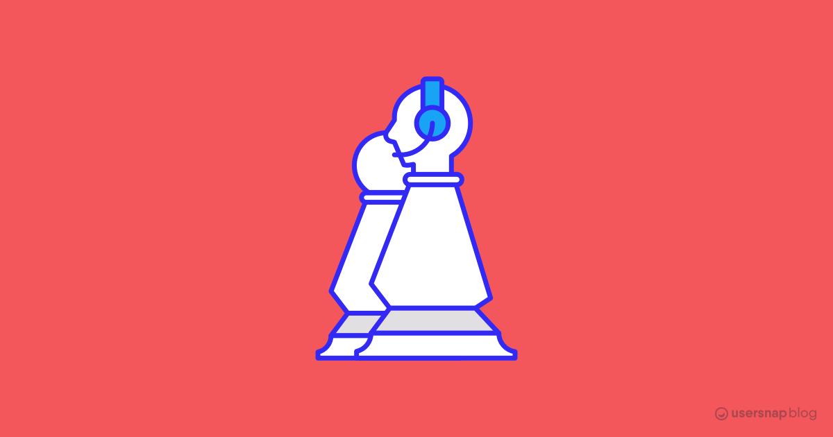 Two chess pieces representing customer support