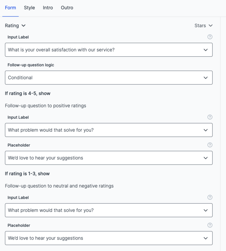 Usersnap question orders avoid acquiescence bias