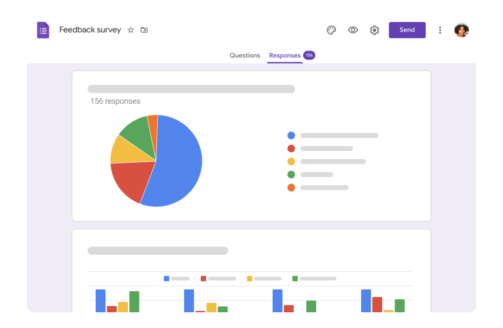 Google Forms are used as one of many Typeform alternatives