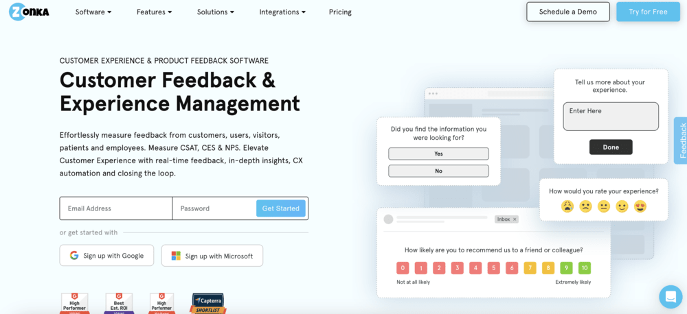 Website feedback tool:: Zonka