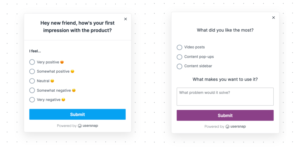 Precise form question example