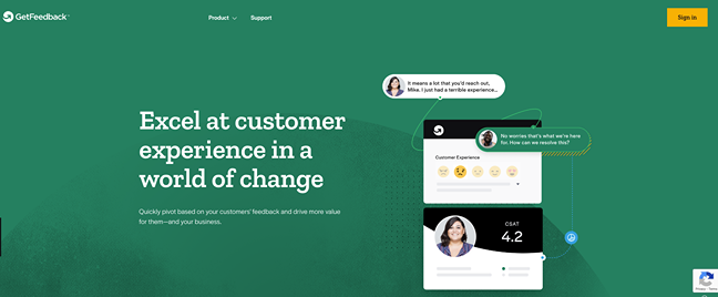 Best customer feedback tools - GetFeedback