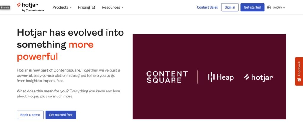 hotjar feedback analytics software website