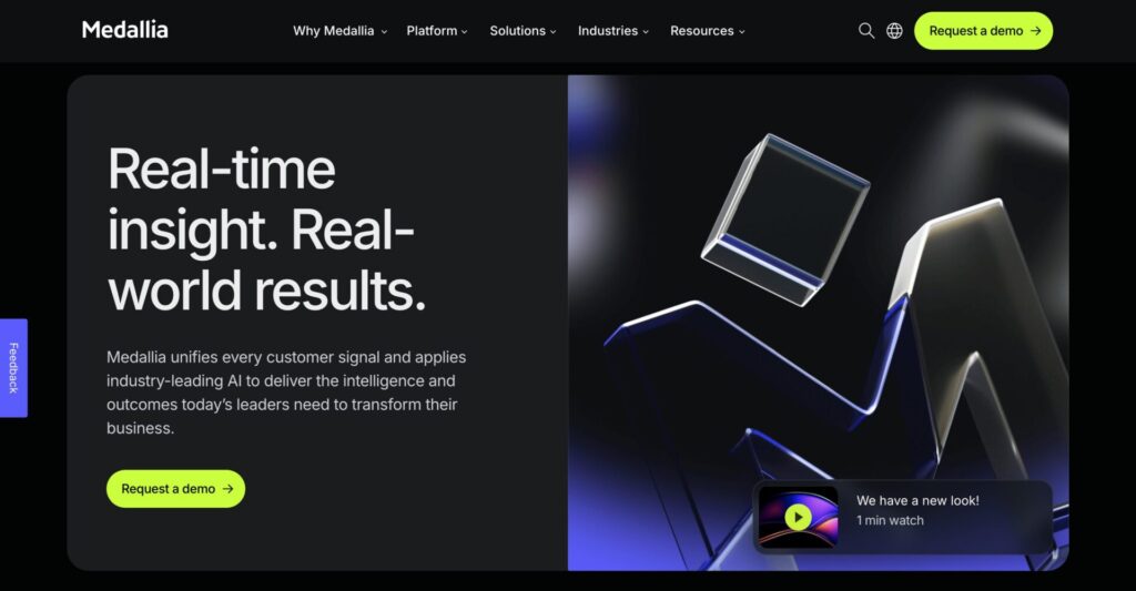 medallia feedback analytics software website