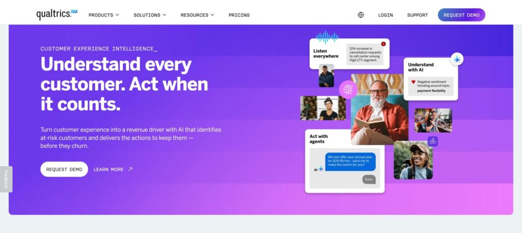 qualtrics feedback analytics software website