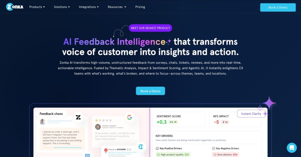 zonka feedback analytics software website