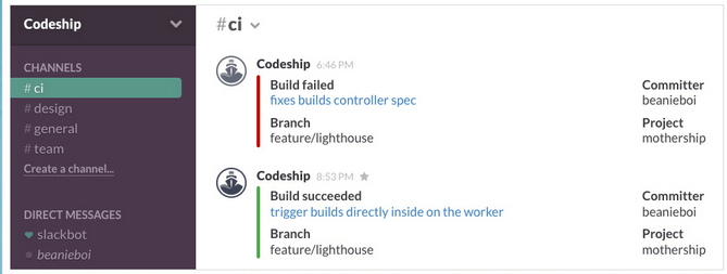 codeship integration usersnap