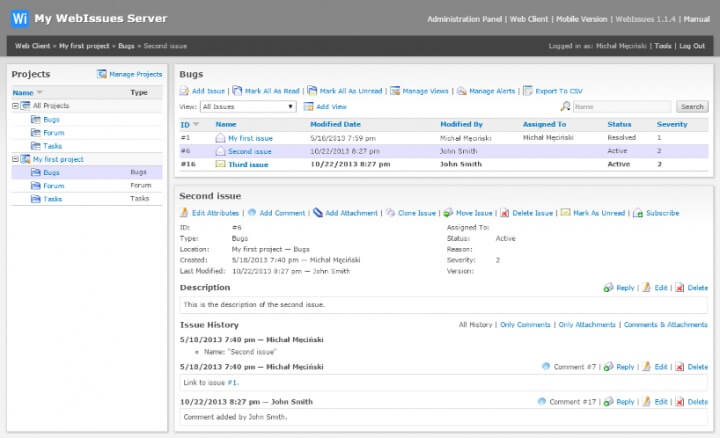 open source bug tracking